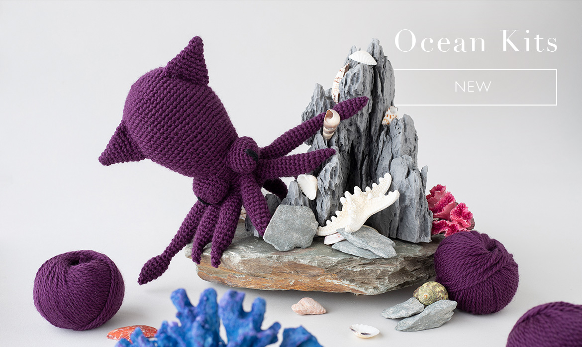 Ocean crochet patterns bob squid toft